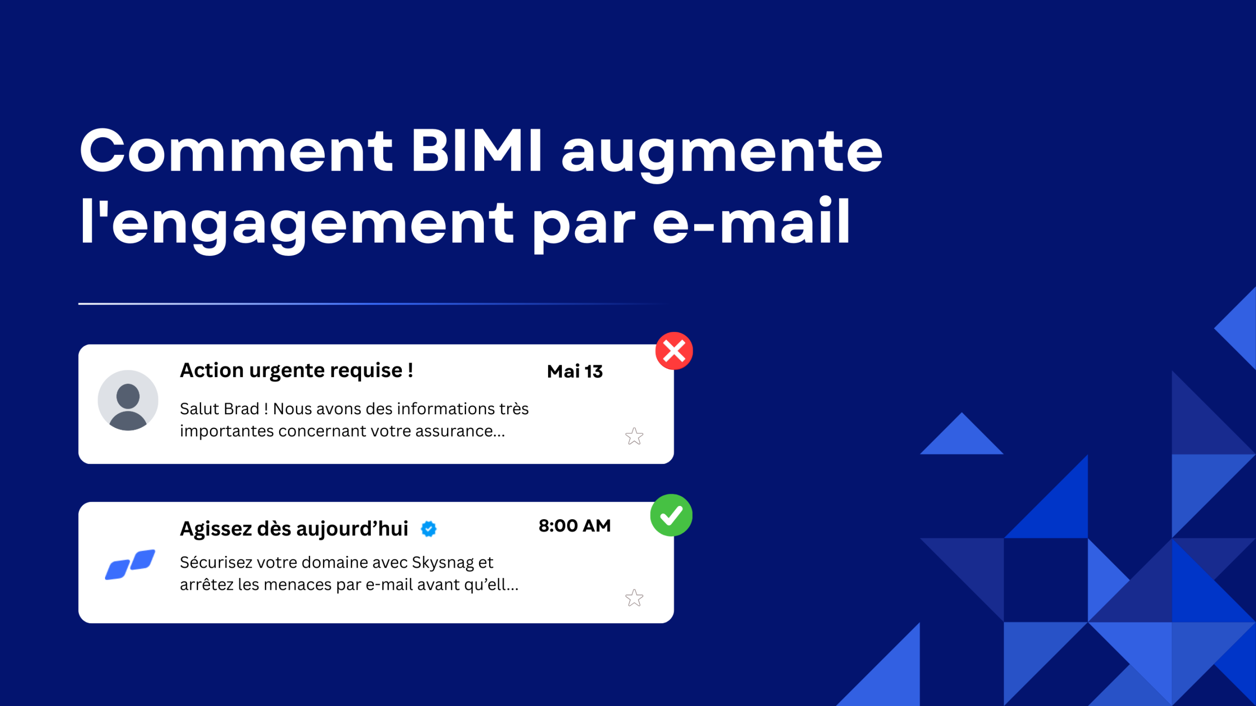 Avantages de la sécurité des e-mails et de l&rsquo;engagement avec BIMI