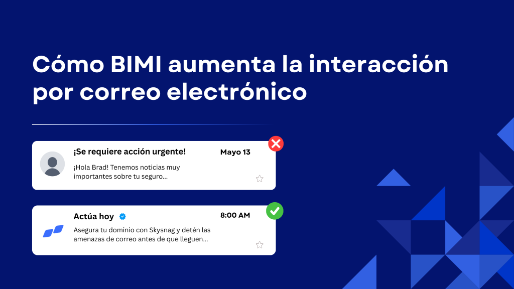 Descubra cómo BIMI aumenta la participación en correos electrónicos en un 38% y por qué las empresas confían en Skysnag para la protección de la marca y la autenticación de correo electrónico confiable.