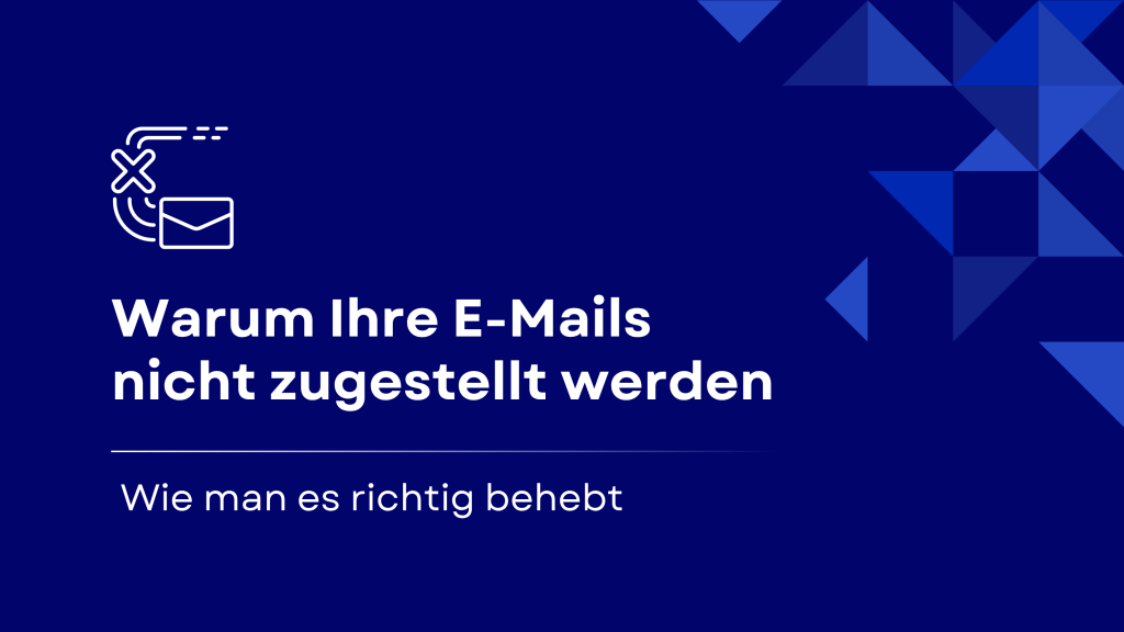 Finden Sie heraus, warum Ihre E-Mails nicht zugestellt werden, und lernen Sie, wie Sie gängige Probleme mit SPF, DKIM und DMARC beheben können, um die Zustellbarkeit und den Posteingang zu verbessern.