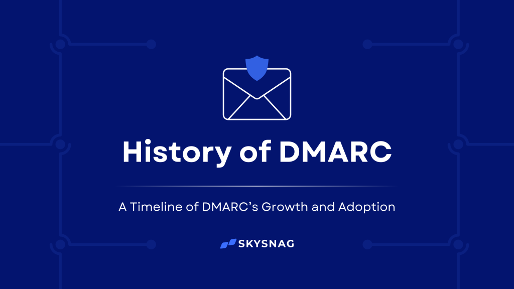 Explore the history of DMARC, from its creation to widespread adoption, and understand how it has evolved to combat phishing and improve email security worldwide.