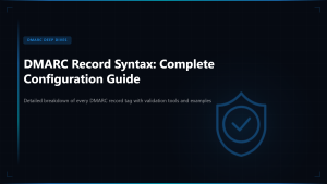 DMARC Record Syntax: Complete Configuration Guide