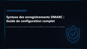 Syntaxe des enregistrements DMARC: Guide complet de configuration