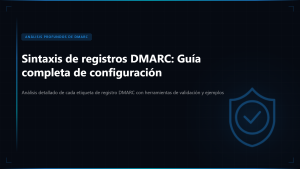 Sintaxis de Registros DMARC: Guía Completa de Configuración