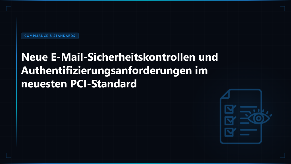PCI DSS 4.0 E-Mail-Sicherheit Implementierungsleitfaden 2026 - Skysnag Protect Titelbild
