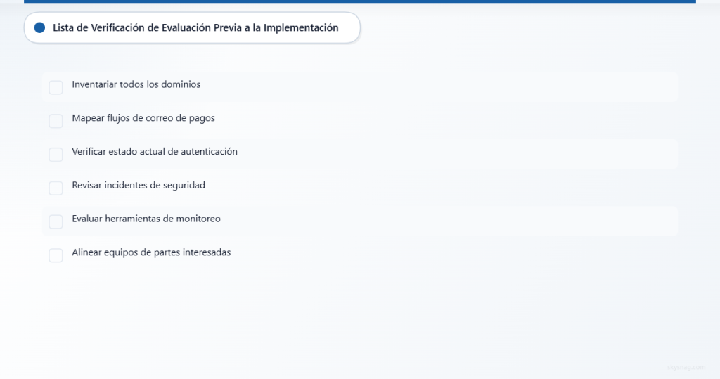 Tareas esenciales de evaluación antes de implementar controles de seguridad de correo electrónico