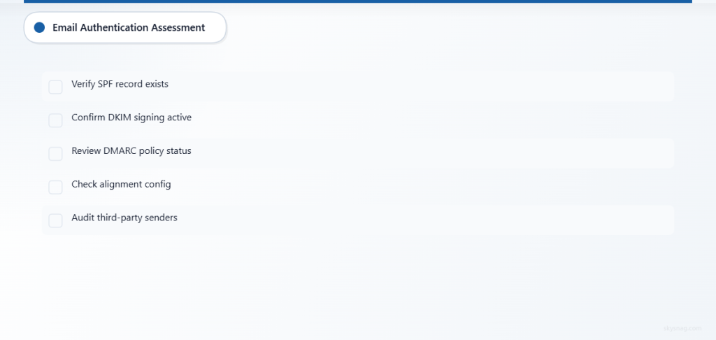 Five-step checklist for assessing current email authentication implementation