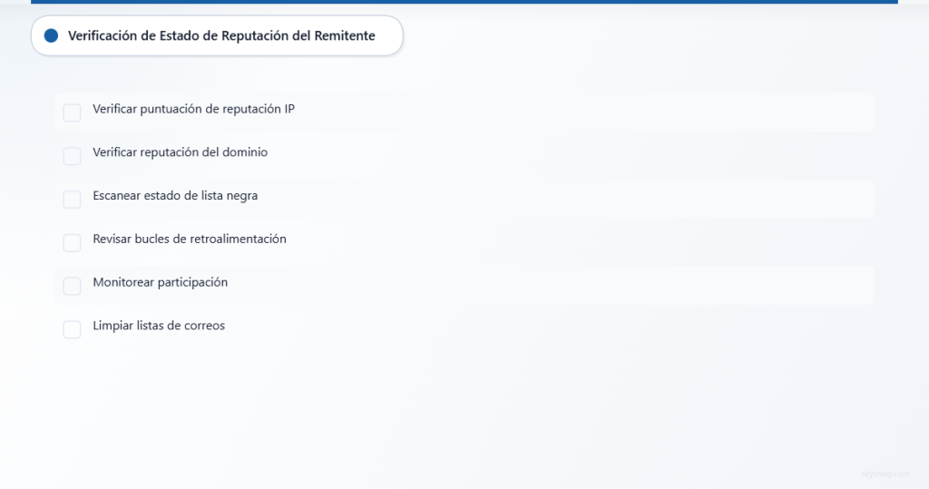 Lista de verificación de seis tareas de monitoreo de reputación para la salud de la entregabilidad del correo electrónico