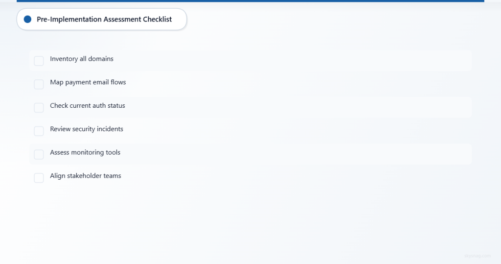Essential assessment tasks before implementing email security controls