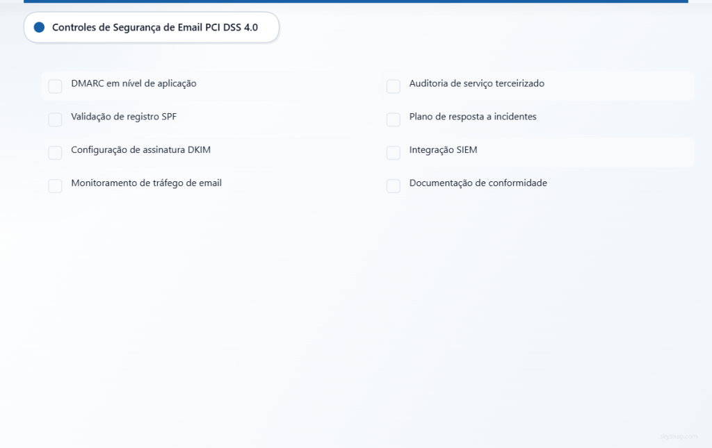 Eight essential email security controls checklist for PCI DSS 4.0 compliance including DMARC enforcement and monitoring