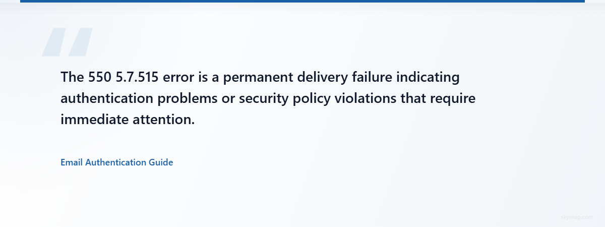 How to Fix 550 5.7.515 Access Denied Email Errors: Complete ...