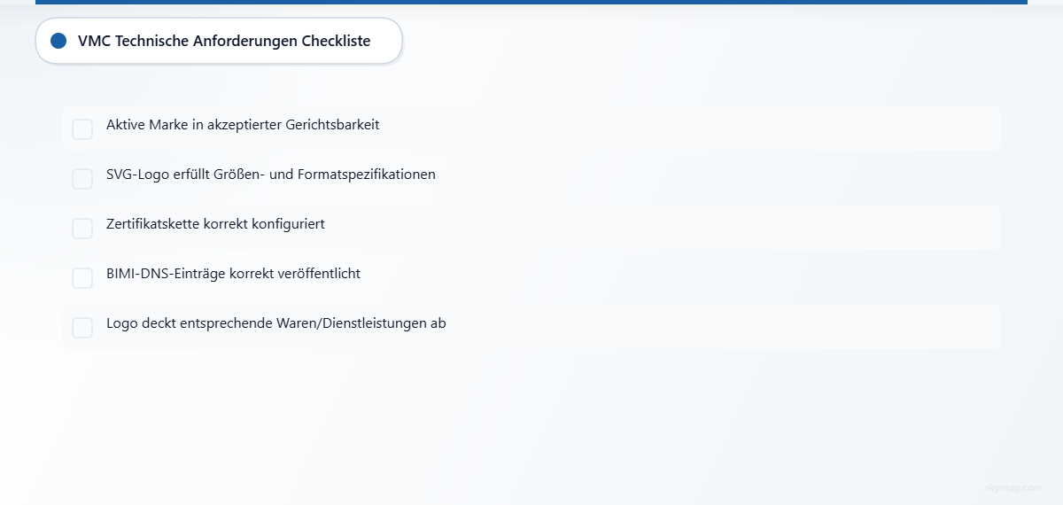 Fünf-Punkte-Checkliste der technischen Anforderungen für die VMC-Implementierung